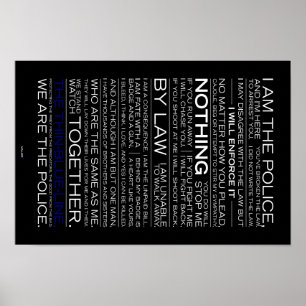 Ik ben de politie-Poster Poster