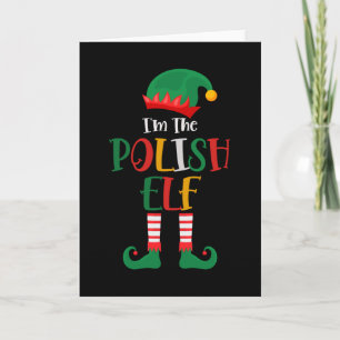 Ik ben de Poolse Elf Kerst Matching Kaart