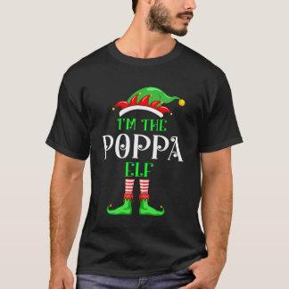 Ik ben de Poppa Elf Kerstfamilie die Classi aanpas T-shirt