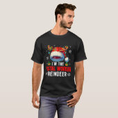 Ik ben de postbode rendier Kerstmis kerstman rendi T-shirt (Voorkant volledig)