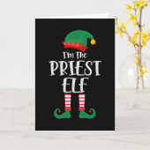 Ik ben de priester Elf bijpassende Kerstmis Kaart (Gele Bloem)
