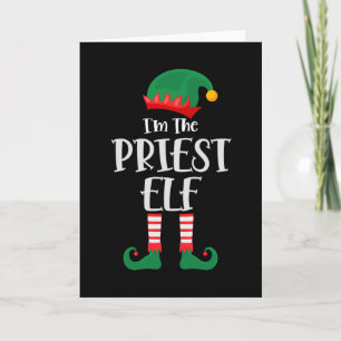 Ik ben de priester Elf bijpassende Kerstmis Kaart