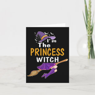 Ik ben de Princess Witch T Shirt Halloween Matchin Kaart