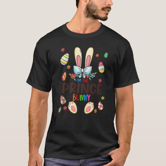 Ik ben de prins Bunny Paasdag... ...Eg. T-shirt (Voorkant)