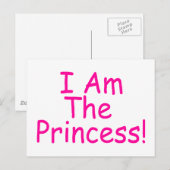 Ik ben de prinses briefkaart (Voorkant / Achterkant)