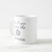 Ik ben de prinses koffiemok (Voorkant links)