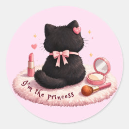 Ik ben de prinses ronde sticker