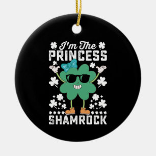 Ik ben de prinses Shamrock St. Patrick's Day Iers Keramisch Ornament