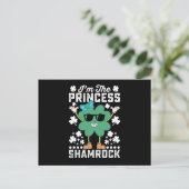 Ik ben de Prinses Shamrock St Patrick's Day Irish Briefkaart (Staand voorkant)