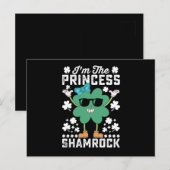 Ik ben de Prinses Shamrock St Patrick's Day Irish Briefkaart (Voorkant / Achterkant)