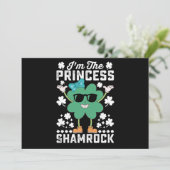 Ik ben de Prinses Shamrock St Patrick's Day Irish Kaart (Staand voorkant)