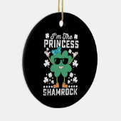 Ik ben de Prinses Shamrock St Patrick's Day Irish Keramisch Ornament (Rechts)