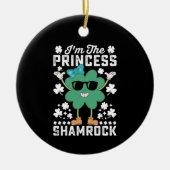 Ik ben de Prinses Shamrock St Patrick's Day Irish Keramisch Ornament (Voorkant)