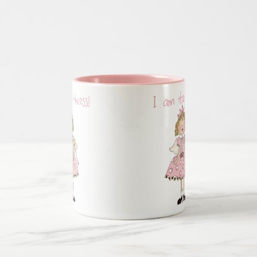 Ik ben de prinses tweekleurige koffiemok (Center)