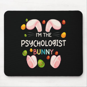 Ik ben de psycholoog Bunny Funny Matching Family E Muismat