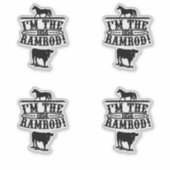 Ik ben de Ramrod 1856 Horse & Cattle Sticker (Voorkant)