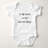 Ik ben de reden dat we geen mooie Baby Bodysuit ku (Voorkant)