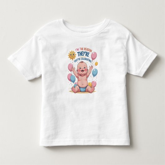 Ik ben de reden dat ze het vieren kinder shirts (Voorkant)