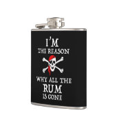 Ik ben de reden waarom de hele auto weg is heupfles (Links)