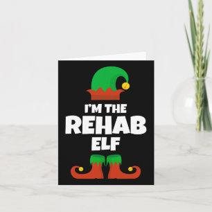 Ik ben de Rehab Elf Familie Pajama Kerst Grappig N Kaart