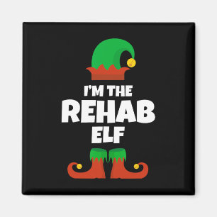 Ik ben de Rehab Elf Familie Pajama Kerst Grappig N Magneet