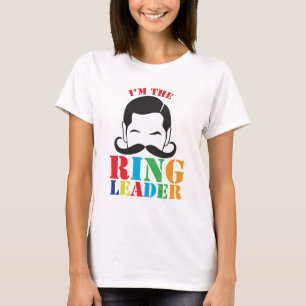 Ik ben de RING LEADER met mannelijke circus man sn T-shirt