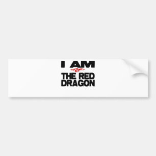 Ik ben de rode draak bumpersticker