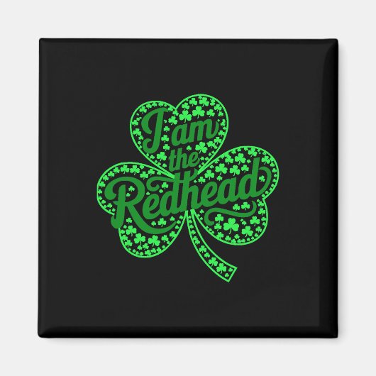 Ik Ben De Rode Kop Funny St Patricks Day Ierse Sha Magneet (Voorkant)
