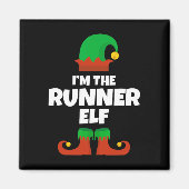 Ik ben de runner elf familie pyjama kerst grappig magneet (Voorkant)