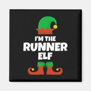 Ik ben de runner elf familie pyjama kerst grappig  magneet