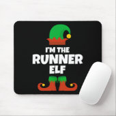 Ik ben de Runner Elf Familie Pyjama Kerst Morsig R Muismat (Met muis)