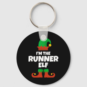 Ik ben de Runner Elf Family Pyjama Kerst Morsig R Sleutelhanger