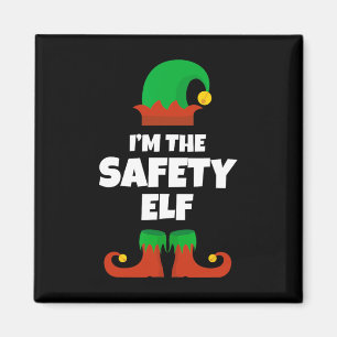 Ik ben de Safety Elf familie pyjama Kerstmis grapp Magneet