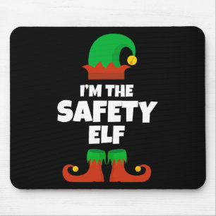 Ik ben de Safety Elf Family pyjama Christmas Offic Muismat