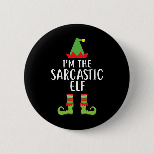 Ik ben de Sarcastische Elf Matching Family Group C Ronde Button 5,7 Cm