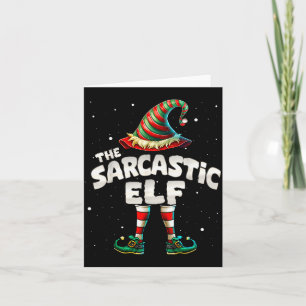 Ik ben de sarcastische elfenfamilie-matchinggroep kaart