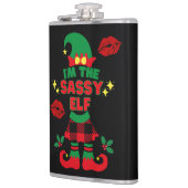 Ik ben de Sassy Elf Funny Kerstmis Heupfles (Links)