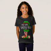 Ik ben de Sassy Elf Kerstmis. T-shirt (Voorkant volledig)