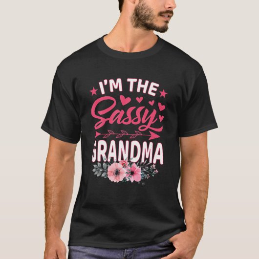 Ik ben de sassy oma Moederdag T Shirt (Voorkant)
