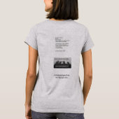 "Ik ben de schaduw" gedicht T-Shirt (Achterkant)