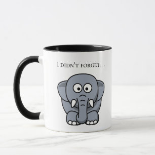 Ik Ben De Schattige Grappige Grijze Olifant Cartoo Mok