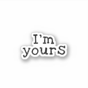 Ik ben de schattige Sticker van het Liefde gezegde