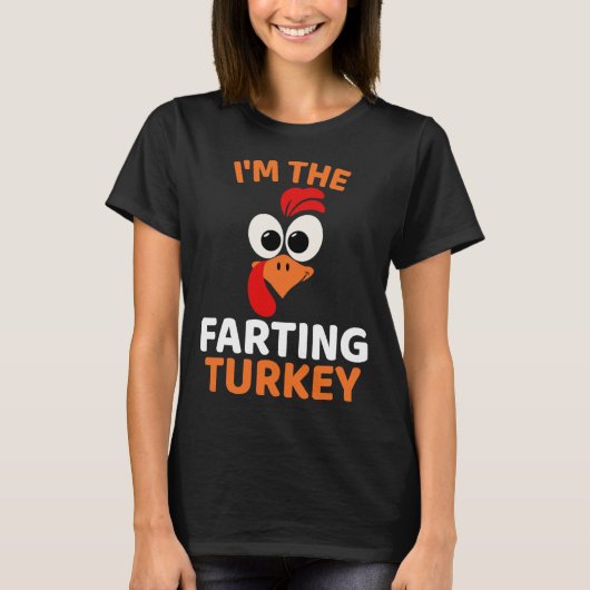 Ik ben de scheetende kalkoen t-shirt (Voorkant)