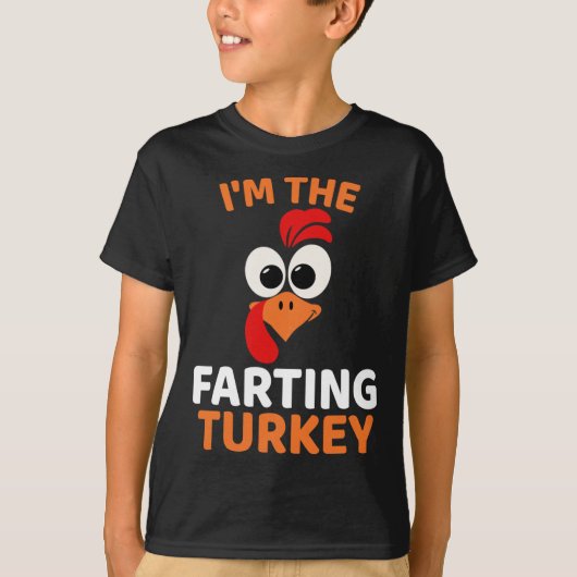 Ik ben de scheetende kalkoen t-shirt (Voorkant)