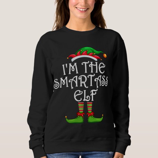 Ik ben de school verpleegkundige ELF Kerstmis Elf Trui (Voorkant)