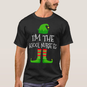 Ik ben de schoolverpleegster Elf Familie die Xmas  T-shirt