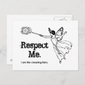 Ik ben de schoonmaakfee briefkaart (Voorkant / Achterkant)
