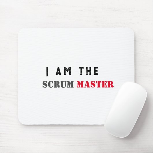Ik ben de scrum master agile mok, muismat (Met muis)
