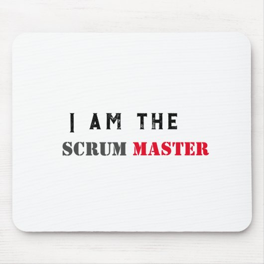 Ik ben de scrum master agile mok, muismat (Voorkant)