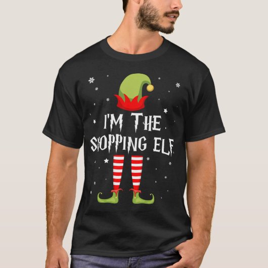 Ik ben de Shopping Elf Funny Xmas T-shirt (Voorkant)
